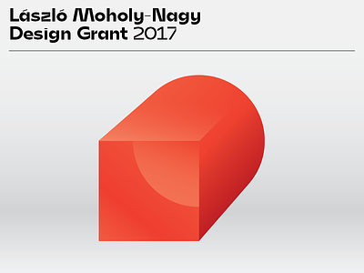 László Moholy-Nagy Design Grant branding and custom typeface