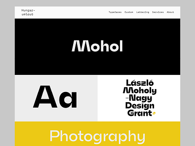 Mohol project page branding custom font logo type typedesign typeface typography