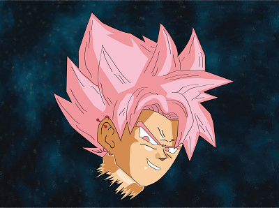 Goku adobe adobe illustrator advertising aesthetic animation art design icon illustration illustrator portrait vector
