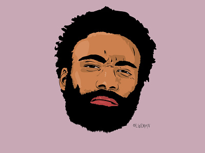 Childish Gambino adobe animation art childish gambino design drawing illustration illustrator portrait portrait illustration typography vector