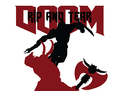 DOOM adobe branding cool logo doom game game art gamelogo icon illustration logo typography ui ux vector