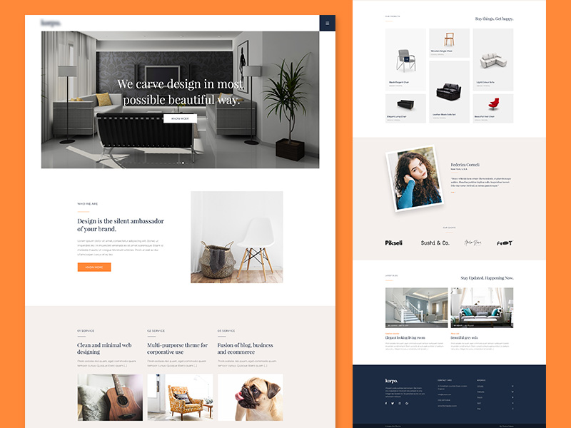 clean corporate theme by Raj Kumar Tamang on Dribbble