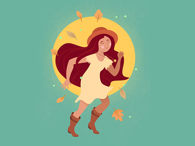 Autumn Dancer affinity designer design illustration