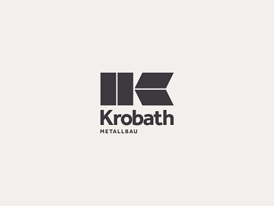 Krobath Metallbau branding branding design design graphic design icon layout logo minimal type typography