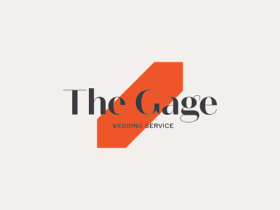 The Gage — Wedding Service branding branding design design graphic design icon layout logo minimal type typography wedding