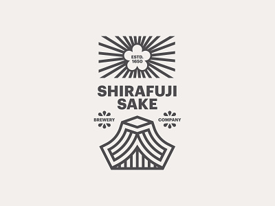 Shirafuji Sake branding branding design design graphic design icon layout logo minimal photography type