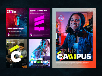 OnlineCampus Branding branding graphic design school