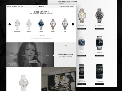 Rado switzerland website concept