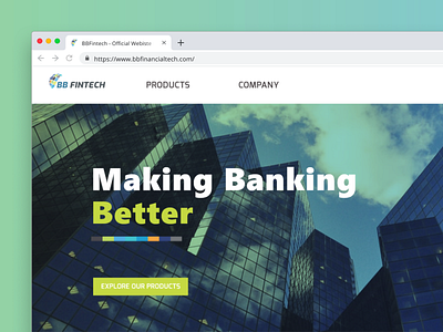 BBFintech - Company Website company design fintech ui ux website