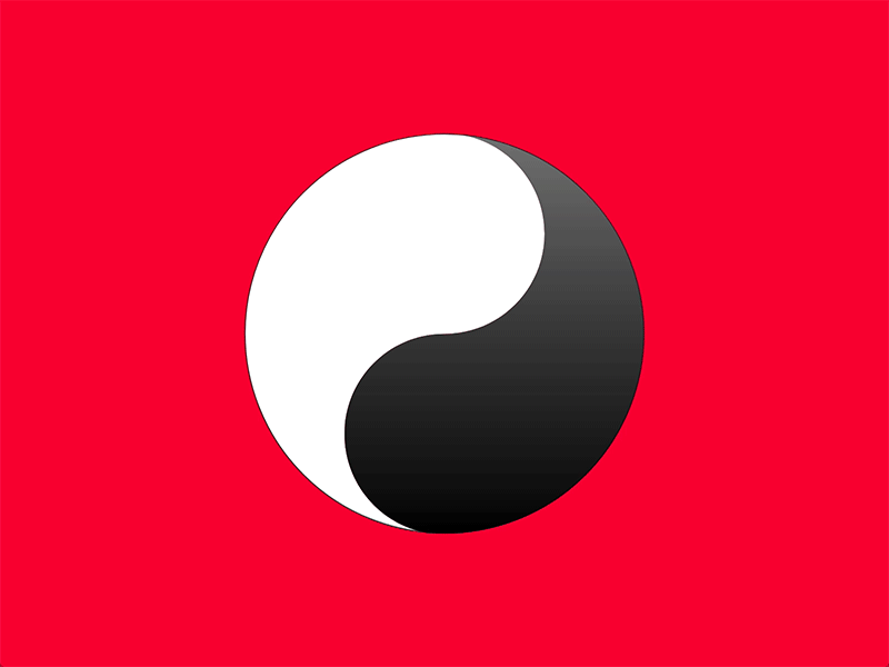 Yin Yang animation logo yin yang