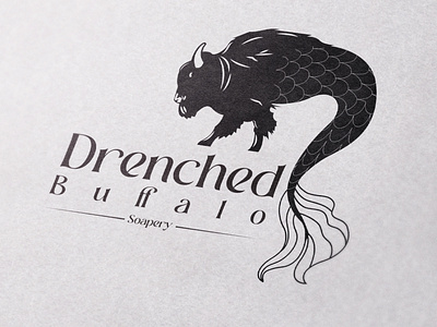 Buffalo Mermaid Tail Logo buffalo buffalo and mermaid tail buffalo logo buffalo with mermaid tail mermaid tail mermaid tail logo