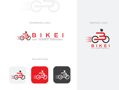 Bikei Logo Design delivery app delivery logo delivery logo design delivery service food delivery app food delivery service
