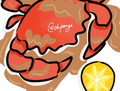 crab crab food food illustration ilustration seafood yummy