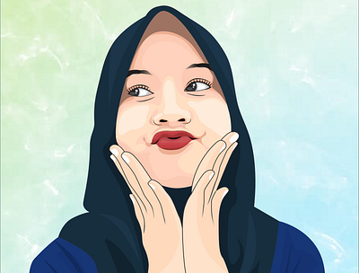 Vektor Art art corel design face illustrator indonesia people vektor