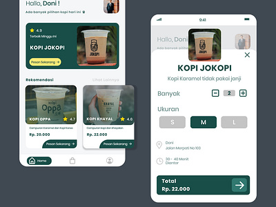 Kopi App app design icon minimal ui ux