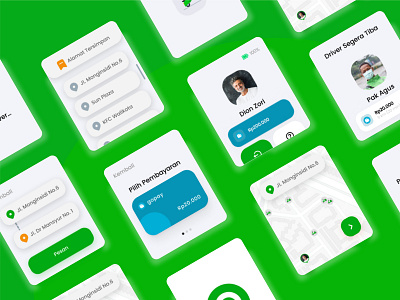 Gojek Apple Smart Watch Design app design gojek indonesia transport indonesia maps smartwatch transport ui ux