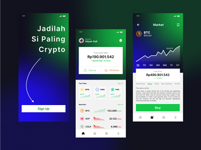 Cryptocurrency Trading app branding crypto design icon trading ui ux web