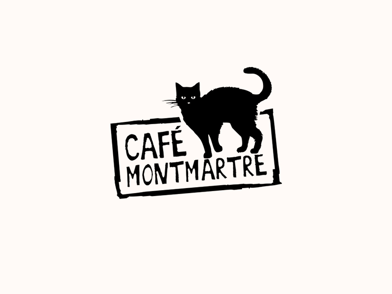 Caf  Montmartre Logo Design by Gediminas Mediauis on 