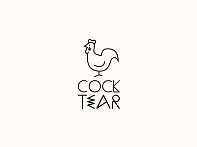 COCK TEAR. Logo Design brand clothing cock design fashion logo logo design logotype tear