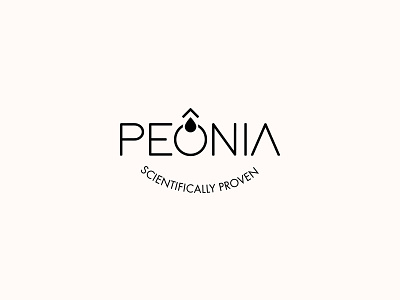 PEÔNIA. Logo Design beauty brand cosmetic cosmetics logo logo design logotype peonia peony skin care