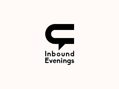 Inbound Evenings. Logo Design brand community inbound inbound marketing logo logo design logotype magnet mark marketing sign symbol