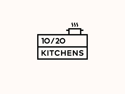 10/20 KITCHENS. Logo Design brand factory food furniture kitchen logo logo design logotype manufacture mark symbol