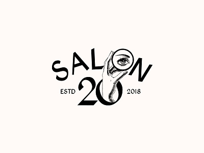 SALON 20. Logo Design beauty brand eye logo logo design logotype make up make up mark mirror salon symbol