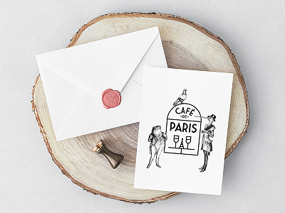 CAFÉ DE PARIS. Logo Design