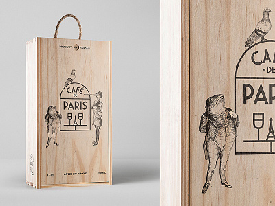 CAFÉ DE PARIS. Logo Design bar cafe cafe de paris food france french logo logo design logotype paris restaurant wine