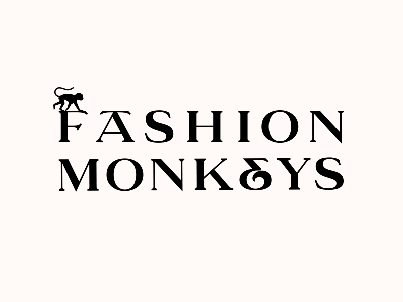 Fashion Monkeys. Logo Design fashion fashion model logo logotype make up model modeling monkey monkeys mua