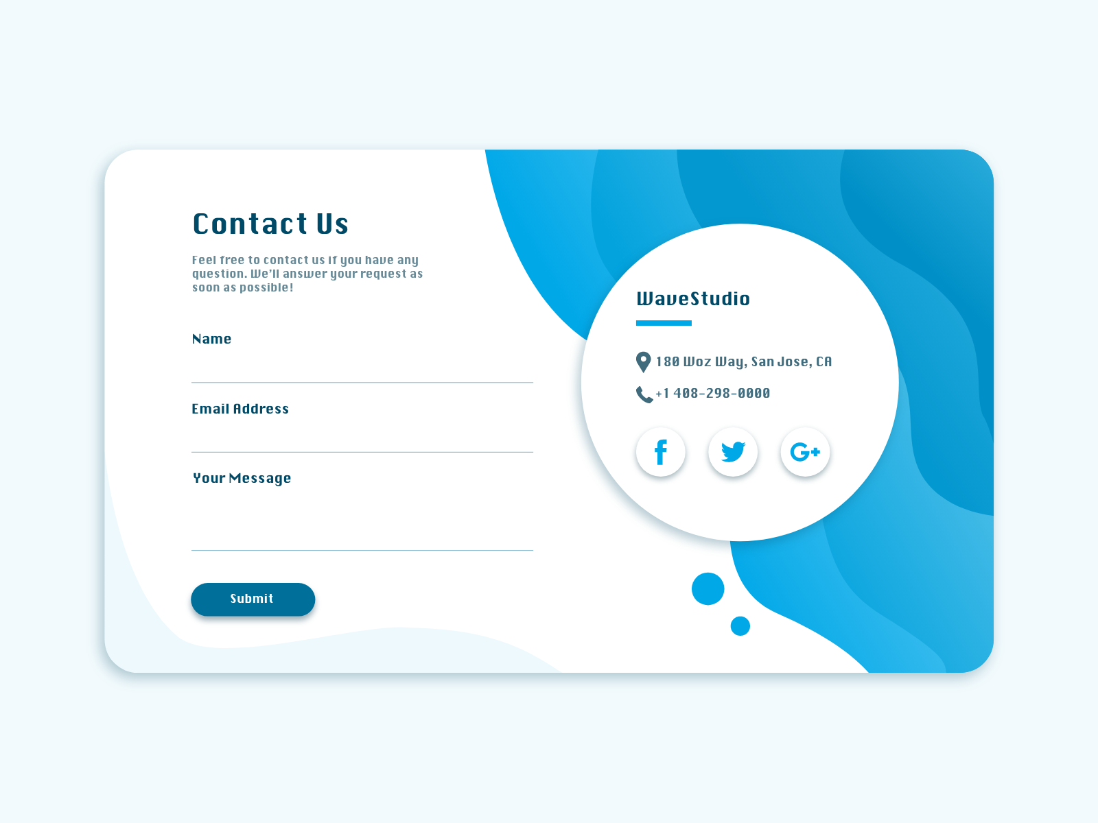 Daily UI 028 Contact Us By Maggie Hung On Dribbble