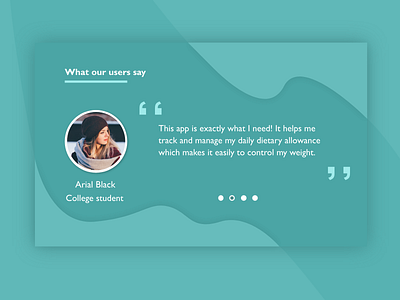 Daily UI 039 Testimonials adobe xd adobexd dailyui dailyuichallenge design illustration illustrator testimonial testimonials ui ui ux ui design uidesign uiux user experience user interface ux vector