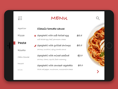 Daily UI 043 Food/Drink Menu adobe adobe xd adobexd dailyui dailyuichallenge design food illustration illustrator menu menu design ui ui ux ui design uidesign uiux user experience user interface ux vector