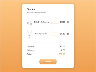 Daily UI 058 Shopping Cart adobe adobe xd adobexd checkout dailyui dailyuichallenge design ecommerce illustration illustrator shopping shopping bag shopping basket shopping cart ui user experience user interface ux vector