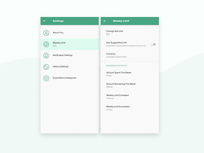 Daily UI 07 Settings daily dailyui design mobile mobile app design settings ui user user settings