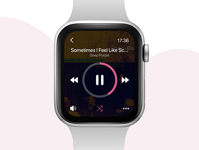 Daily UI 09 Music Player apple apple watch daily dailyui music music app music player ui watch watches