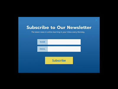 Daily UI 26 Subscribe daily dailyui design modal subscribe subscription ui