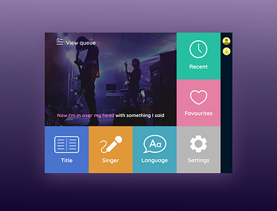 Daily UI 25 TV App app daily dailyui design karaoke tv tv app ui