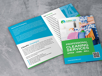 ClenixVibe Brochure graphic design