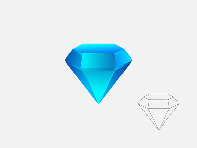 Diamond + Gradient + 3D style