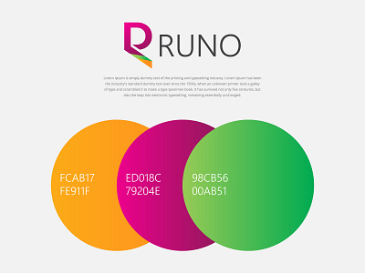 Runo Logo - Letter-R + Running