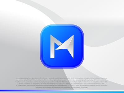 Chat App Icon - Letter-M