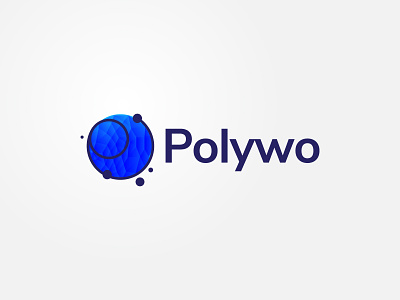 Planet Logo - Low Poly+Letter-P