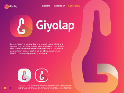 Giyolab logo - Laboratory | Equipment | Letter-G abstract logo app icon brand identity colorful logo design g letter logo lab logo laboratory logo laboratory logo idea laboratory equipment logo logo for laboratory logo for research lab logo with g letter logodesign modern logo research lab logo scientific logo idea scientific or technical