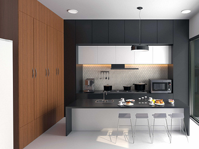 Kitchen Interior Render