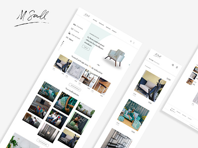 Msall mobilier design
#Maquettage #adobeXD #mobile #desktop