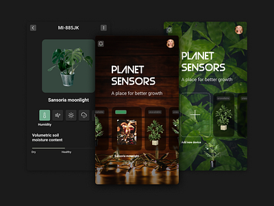 Greenhouse app design mobile ui ux