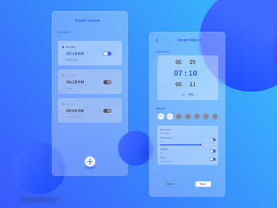 Smart Alarm Mobile App Design