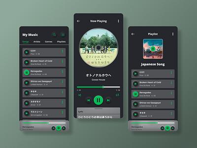 Music App android app design design ui uidesign ux uxdesign