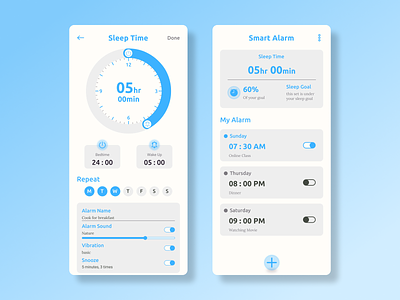 Smart Alarm Mobile App Design 2.0